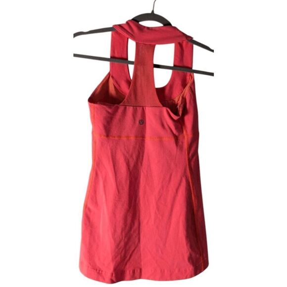 LULULEMON ATHLETICA Scoop Neck Tank 'Very Light Flare' Size 4 - Picture 4 of 4